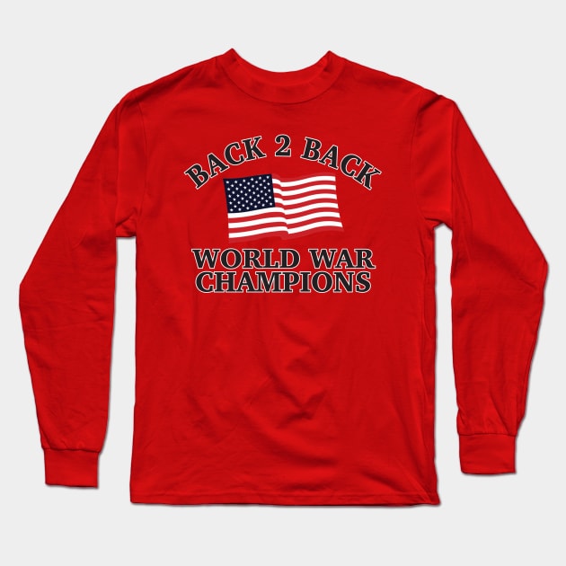 Back To Back Champs - 1 Long Sleeve T-Shirt by Brightfeather